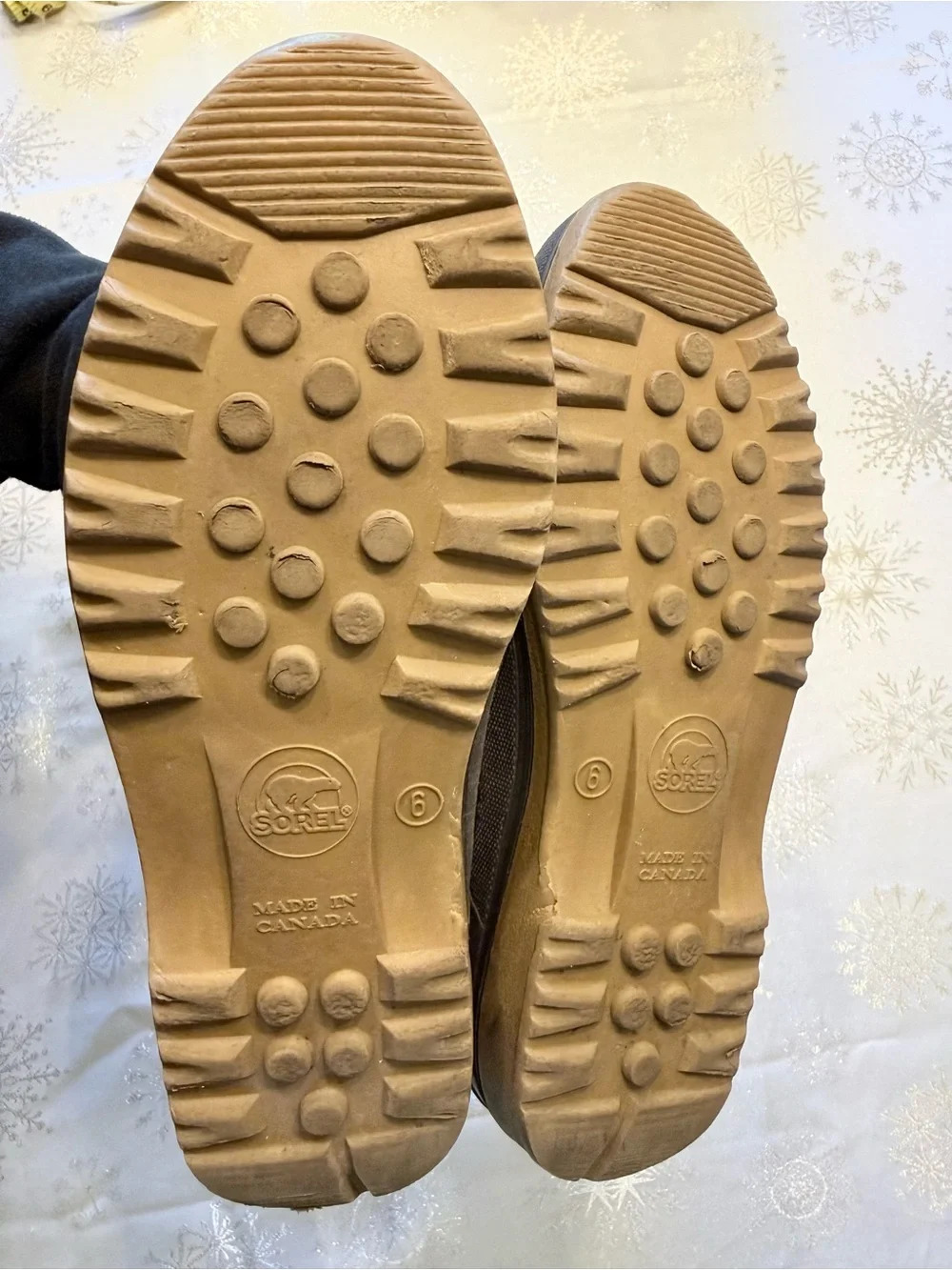 VINTAGE Sorel Badger Warm Winter Snow Boots Insulated Leather Waterproof Women 6